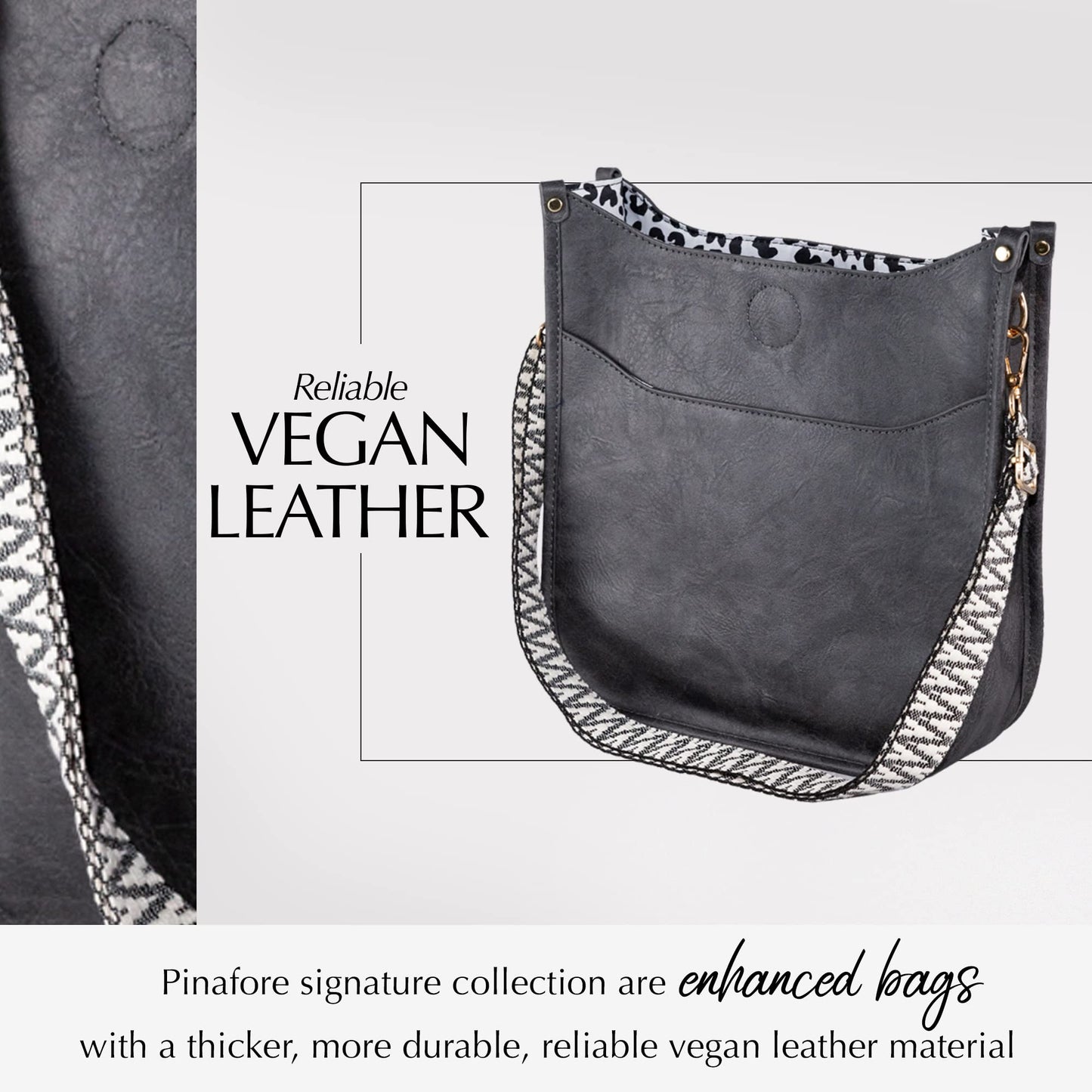 In 7 Colors Vegan Leather Crossbody Shoulder Bag Purse w/ Adjustable Guitar Strap