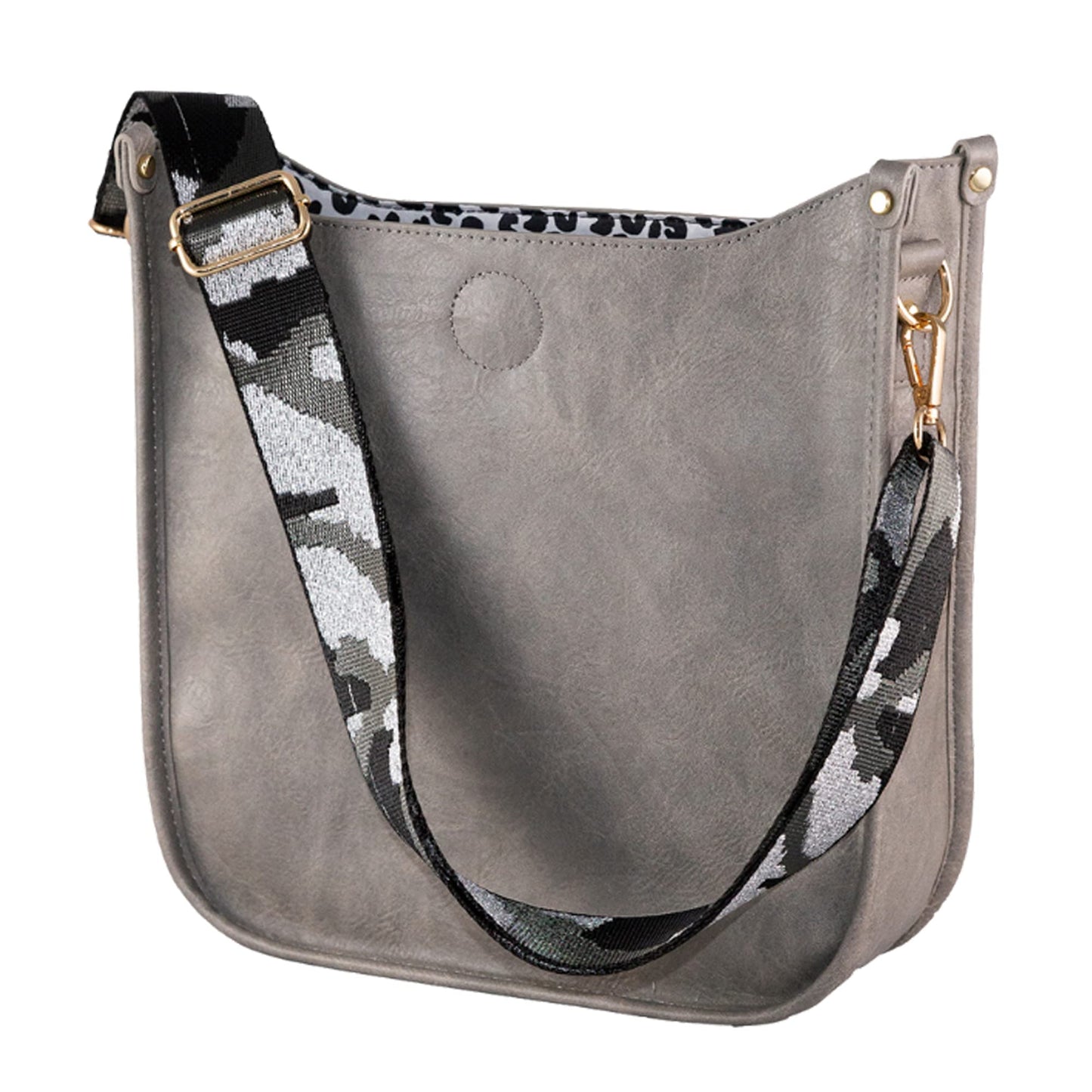 In 7 Colors Vegan Leather Crossbody Shoulder Bag Purse w/ Adjustable Guitar Strap