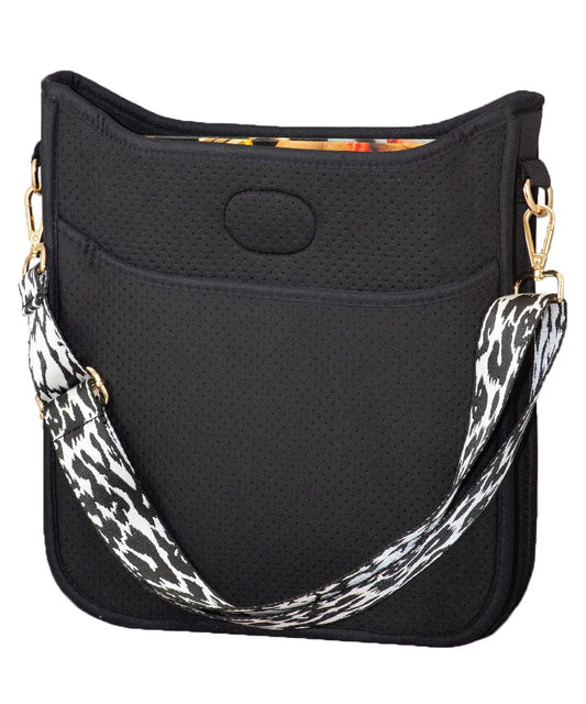 Pinafore Crossbody Neoprene Messenger Bag with Adjustable Guitar Strap