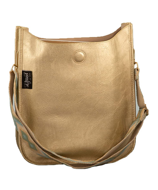 In 7 Colors Vegan Leather Crossbody Shoulder Bag Purse w/ Adjustable Guitar Strap