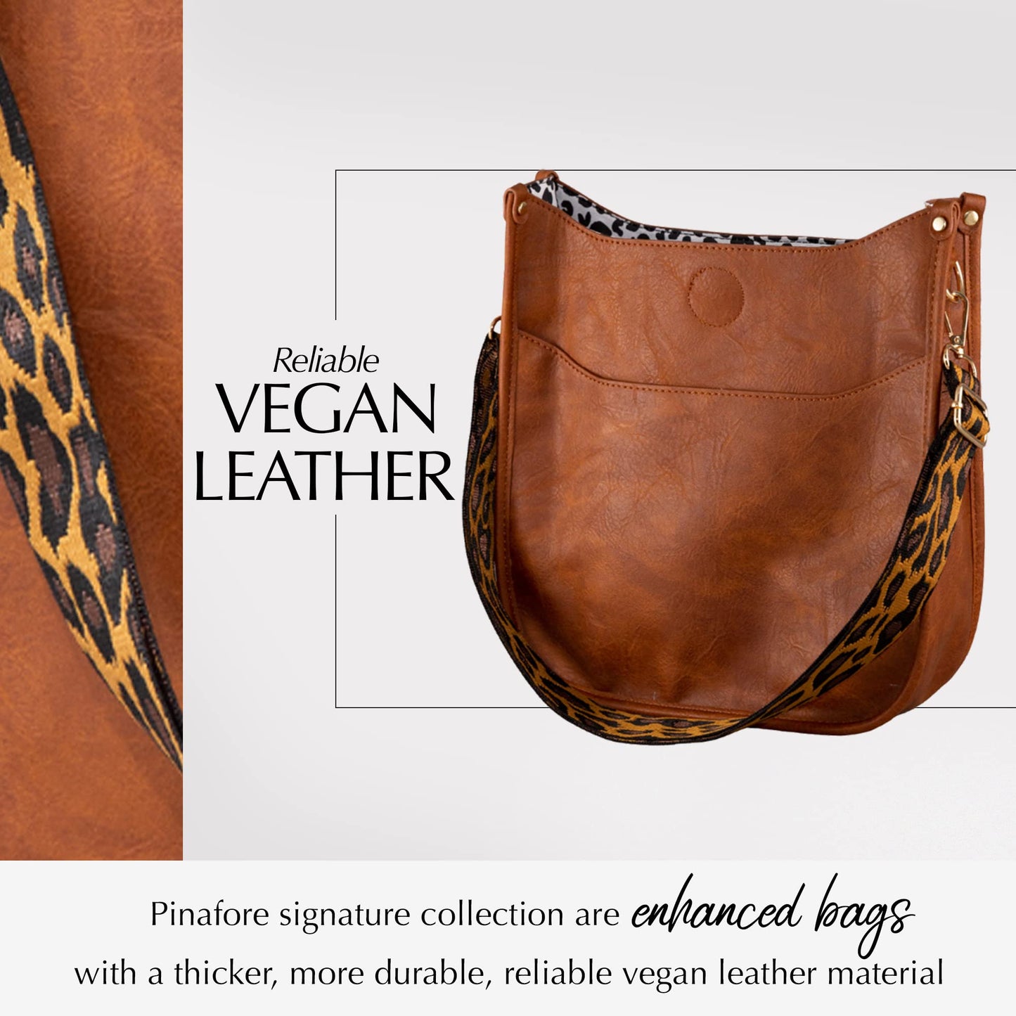 In 7 Colors Vegan Leather Crossbody Shoulder Bag Purse w/ Adjustable Guitar Strap