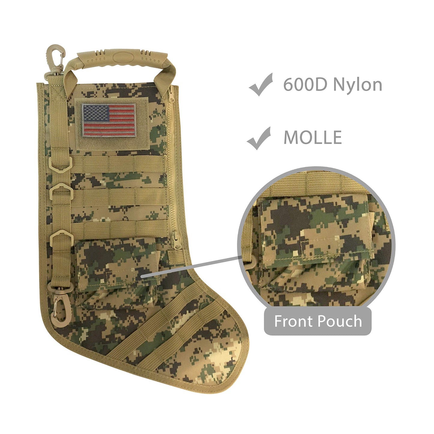 Tactical Christmas Stocking with Molle Gear