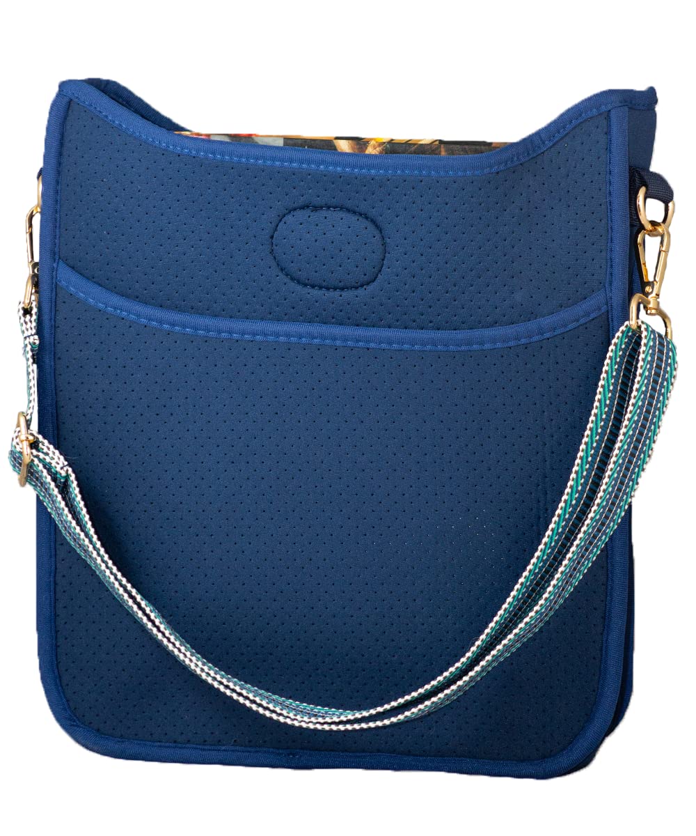 Pinafore Crossbody Neoprene Messenger Bag with Adjustable Guitar Strap