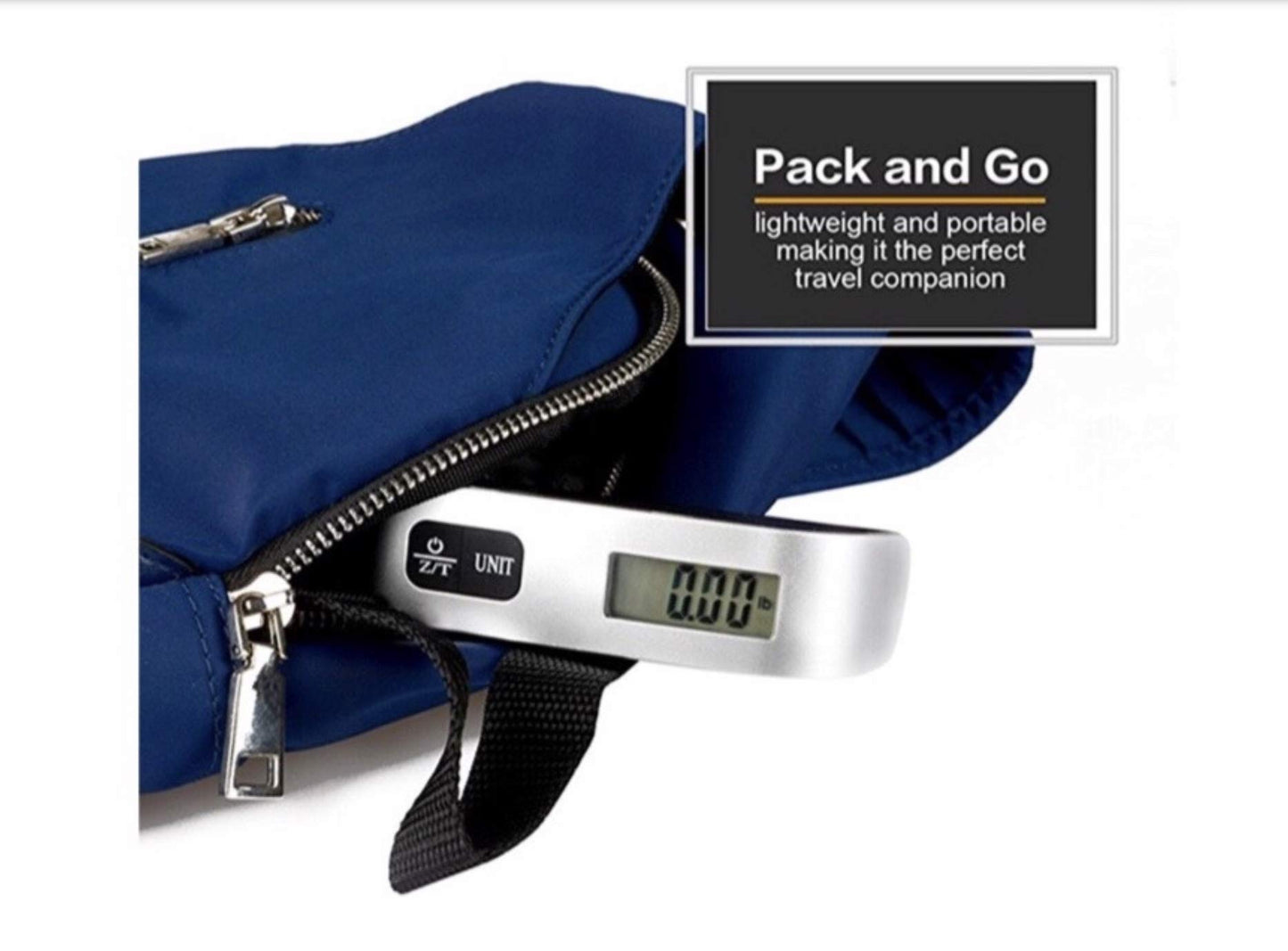 Luggage Scale, KZ 110lb/50kg Hanging Luggage Weight Scale for Travel (silver)