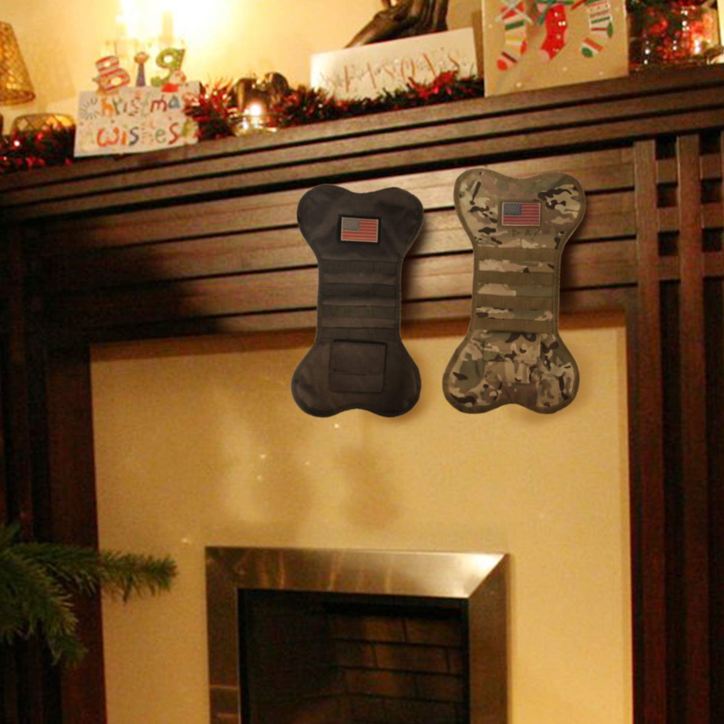 Tactical Christmas Stocking with Molle Gear (Black C)