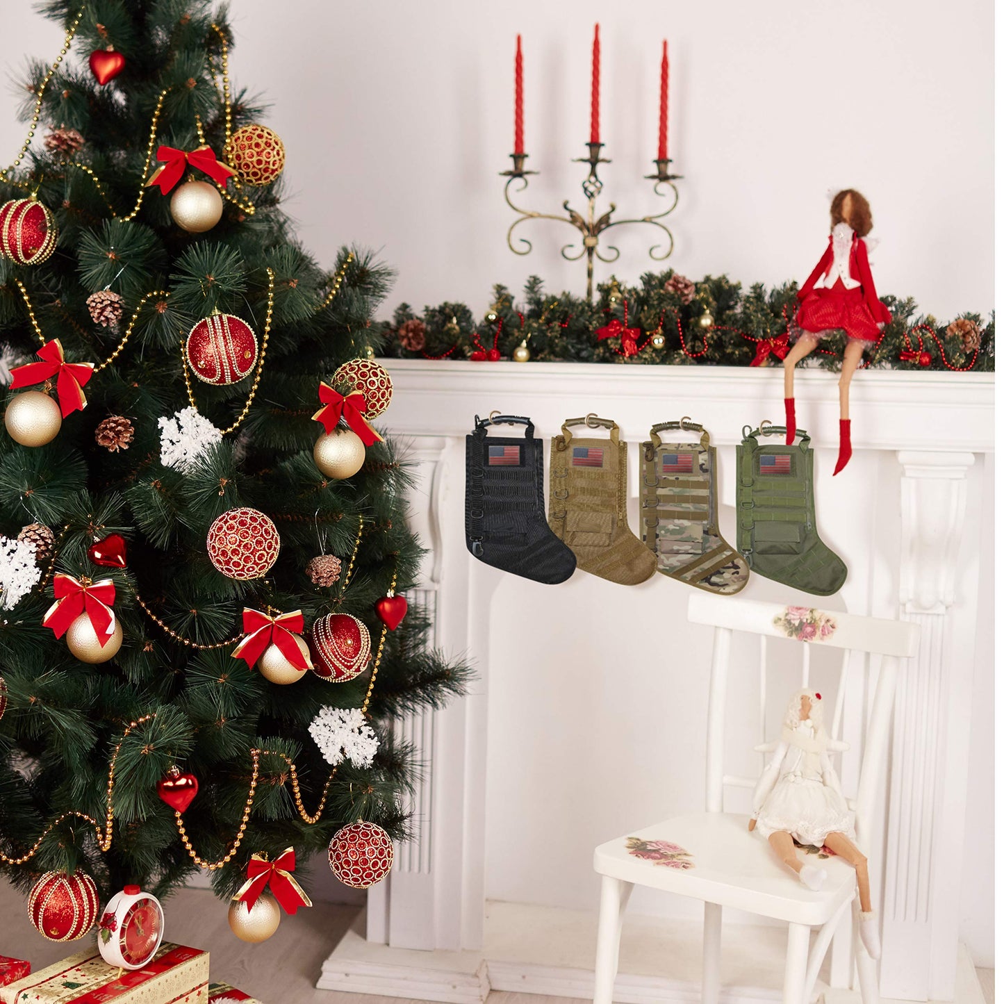 Tactical Christmas Stocking with Molle Gear