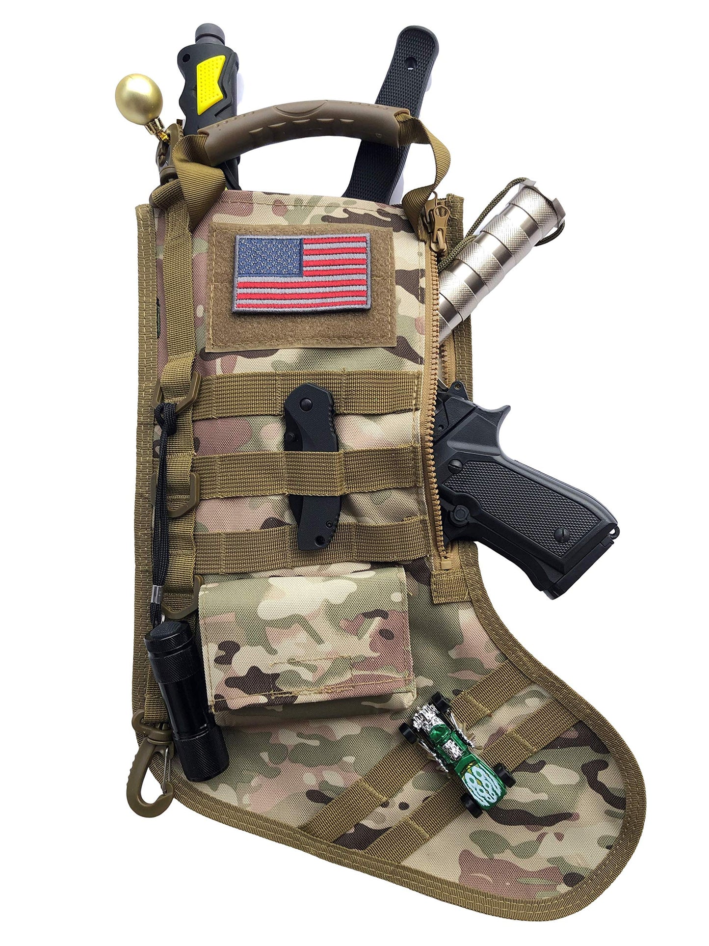 Tactical Christmas Stocking with Molle Gear
