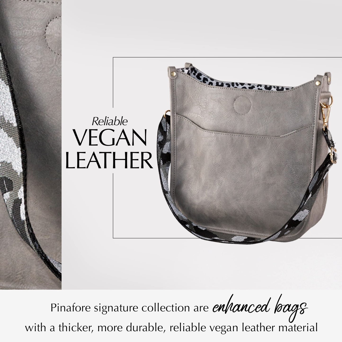 In 7 Colors Vegan Leather Crossbody Shoulder Bag Purse w/ Adjustable Guitar Strap