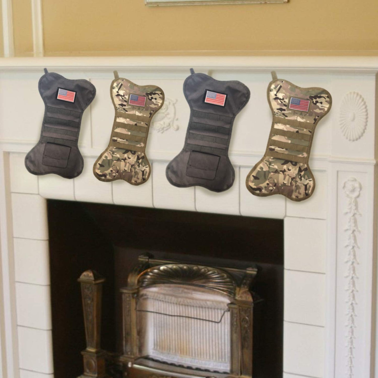 Tactical Christmas Stocking with Molle Gear (Black C)