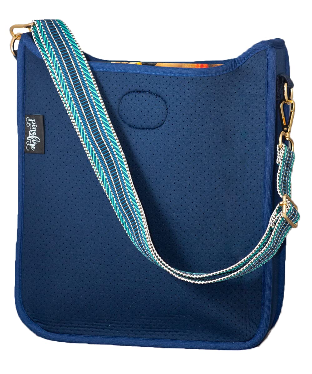Pinafore Crossbody Neoprene Messenger Bag with Adjustable Guitar Strap