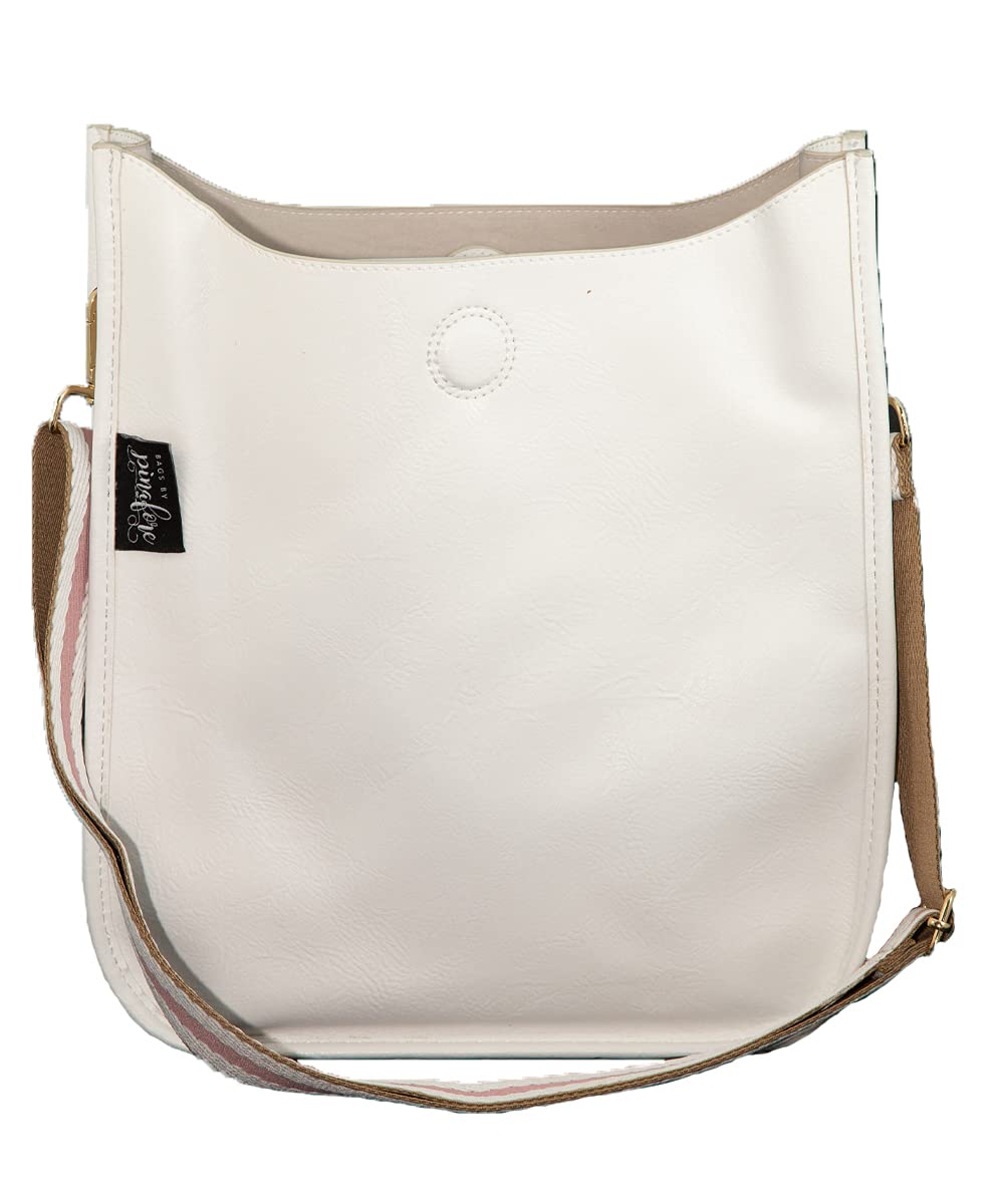 In 7 Colors Vegan Leather Crossbody Shoulder Bag Purse w/ Adjustable Guitar Strap
