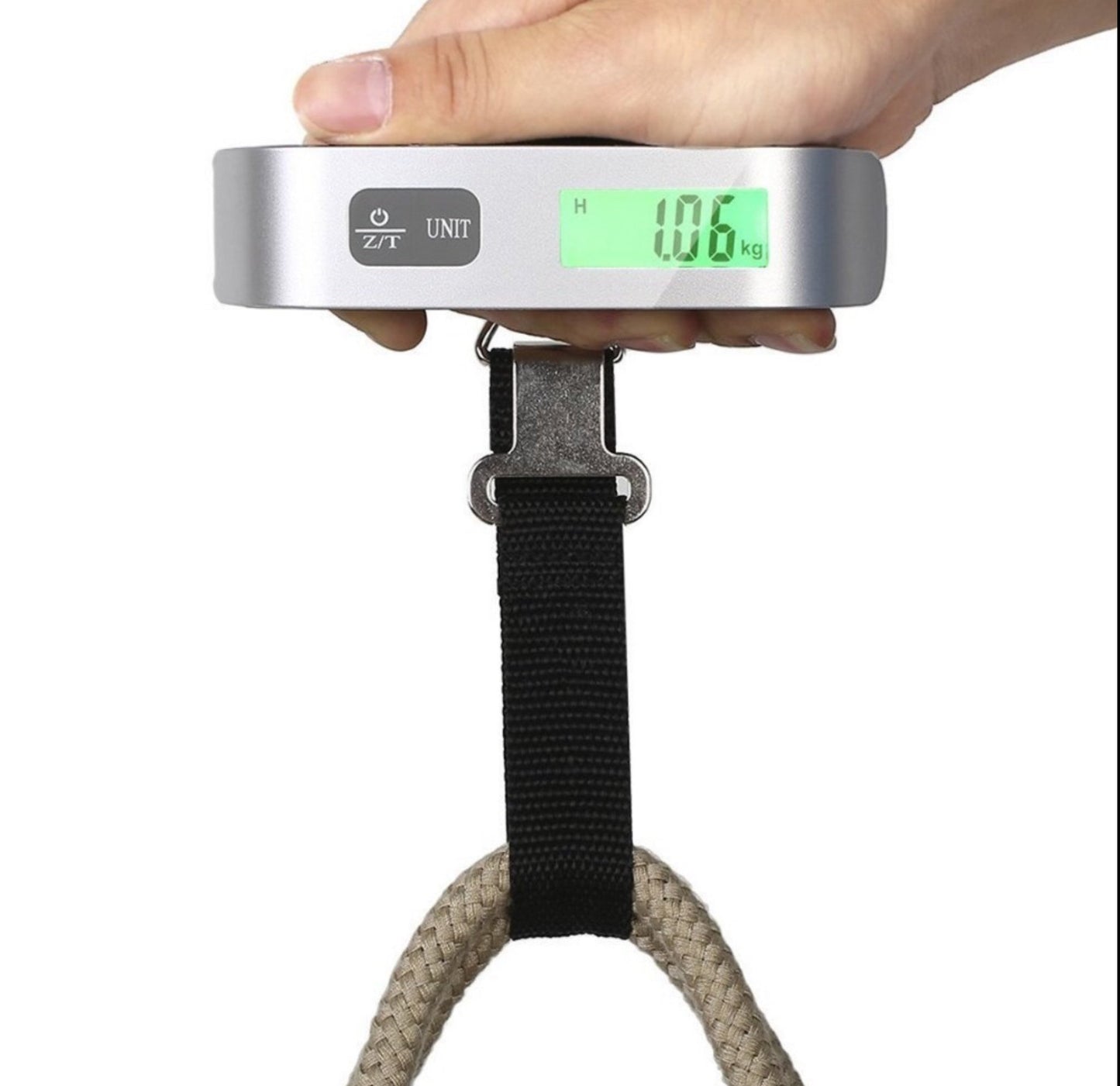 Luggage Scale, KZ 110lb/50kg Hanging Luggage Weight Scale for Travel (silver)