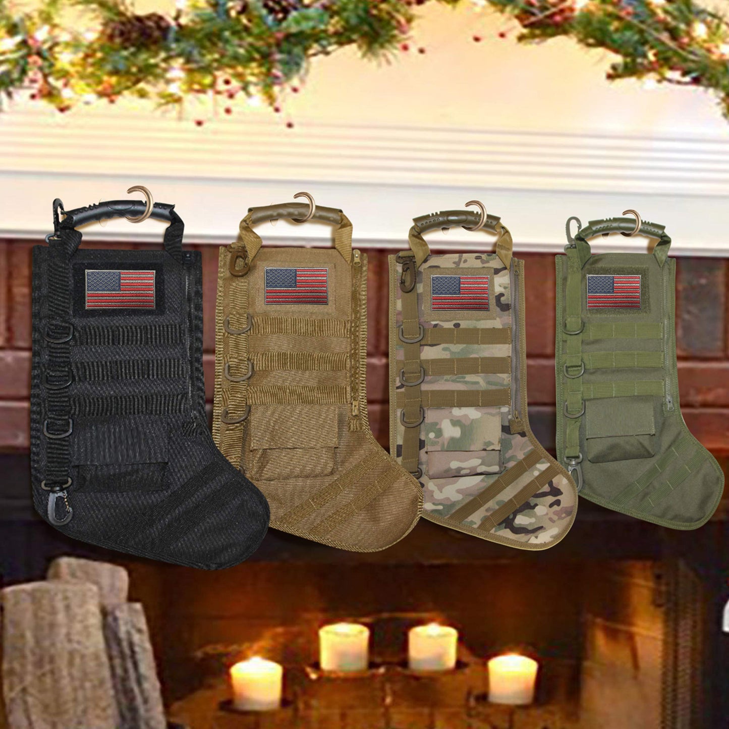 Tactical Christmas Stocking with Molle Gear